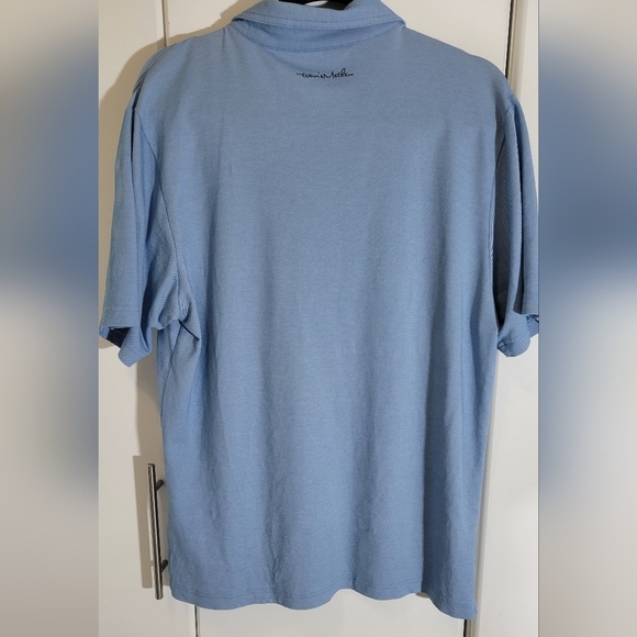 Travis Mathew Mens Golf Polo Light Blue Medium The River Club - Picture 9 of 9